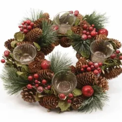 Photophore Couronne de Noël