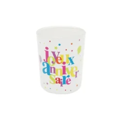 Photophore "Joyeux Anniversaire" festif - Multicolore