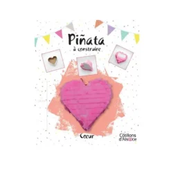 Piñata à construire - Cœur Rose