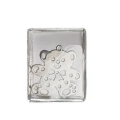 4 pièces métal Ourson Argent