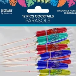 12 pics cocktails en forme de parasols - Collection Tropical