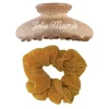 Pince à cheveux et chouchou à paillettes - Collection Mamie Chérie