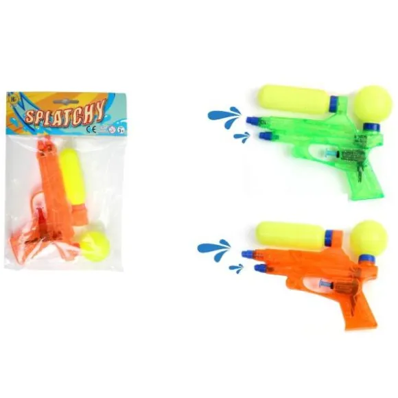 Pistolet à eau double jet - 17 cm - Couleur Aléatoire