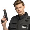 Pistolet noir automatique de Policier - 21 cm