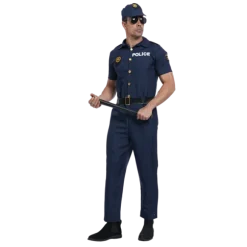 Pistolet noir automatique de Policier - 21 cm