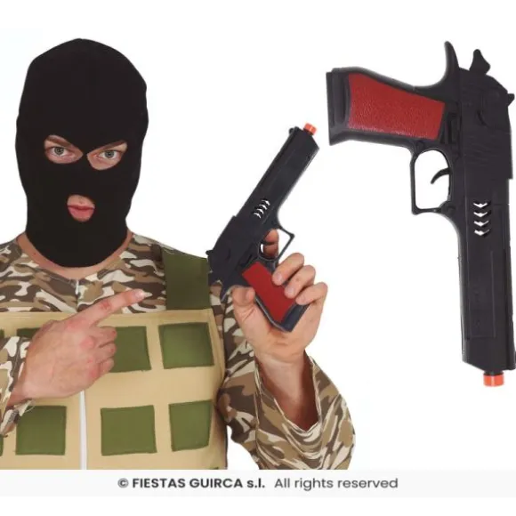 Pistolet noir - 27 cm