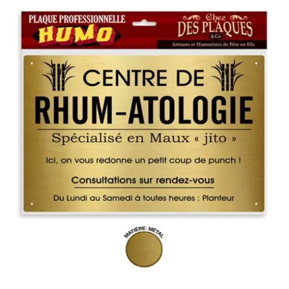 Plaque professionnelle humoristique - Modèle au Choix