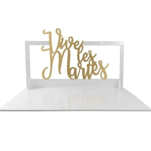 Plateau apéritif avec accroches pour ballons - Collection Vive les Mariés