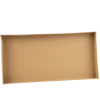 Plateau rectangulaire en carton kraft - 40 x 20 x 4 cm