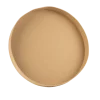 Plateau rond en carton kraft - 30 x 4 cm