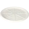 25 plateaux en canne à sucre pure pour fruits de mer - Diamètre 47 cm