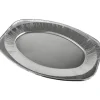 10 Plateaux Ovales en Aluminium - 43 x 29 cm
