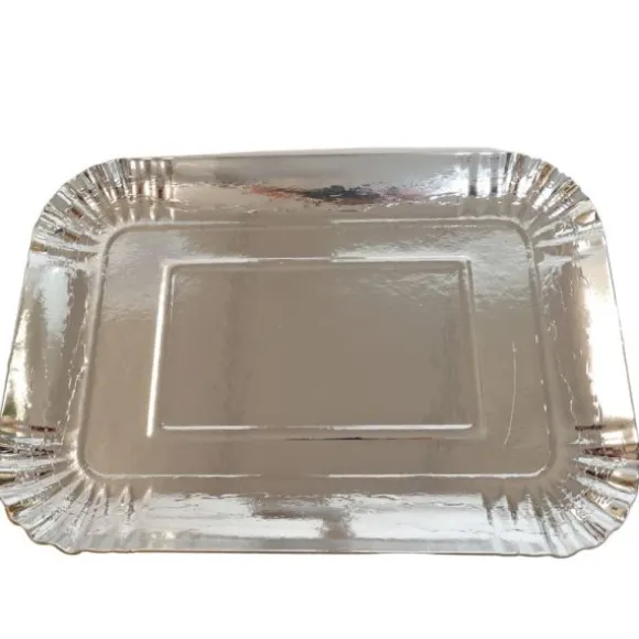 5 plateaux rectangulaires en carton - 19 x 28 cm - Couleur au choix