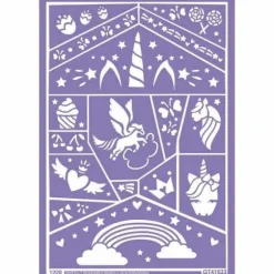 Pochoir Licorne Grim'Tout