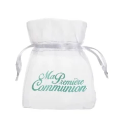 6 Pochons à Dragées Communion - Menthe