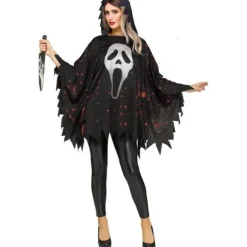 Poncho d'Halloween pour adulte - Ghostface - Ghostface Lives™ - Taille unique