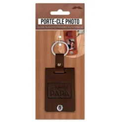 Porte Clé Photo " Super Papa "