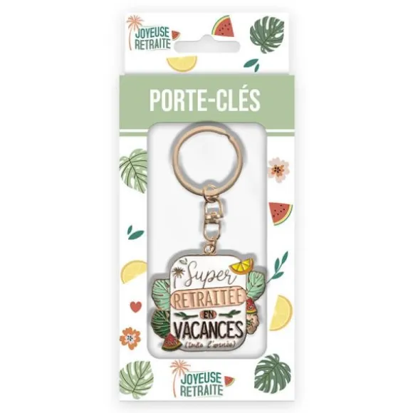Porte-Clés " Super Retraitée "
