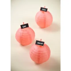 Porte-noms mini ardoises x12 - Corail