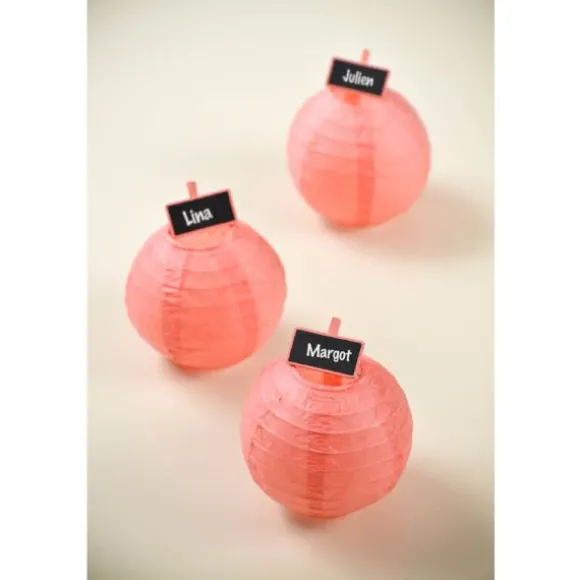 Porte-noms mini ardoises x12 - Corail