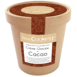 Pot de préparation au cacao pour crème glacée - 185 grammes