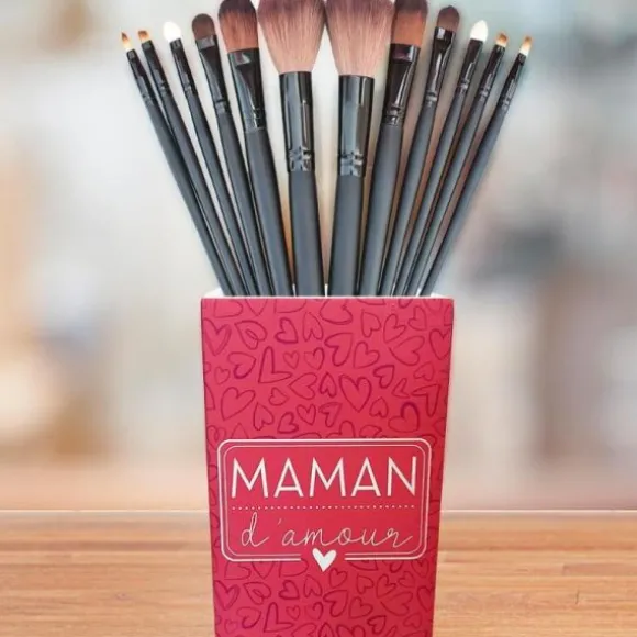 Pot en bois " Maman d'amour "