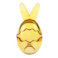 Pot en forme d'œuf lapin en verre - 8 x 17,5 cm - Pâques - Couleur au choix