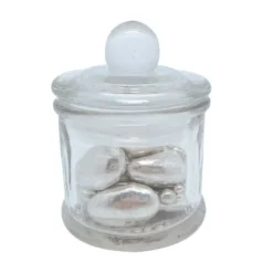 Pot en Verre Droit avec Couvercle