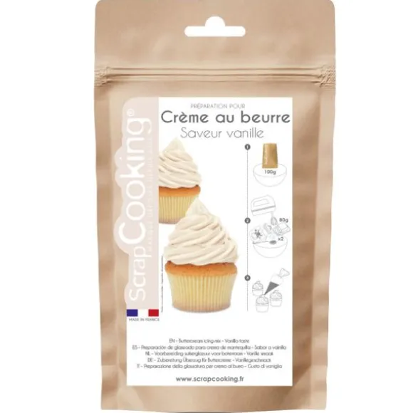 Préparation pour crème au beurre vanillée - 200 grammes
