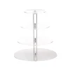Présentoir à cocktail plexiglas 4 niveaux ronds - 32 cm