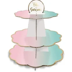 Présentoir à cupcakes - Fille ou Garçon ? - Collection Gender Reveal