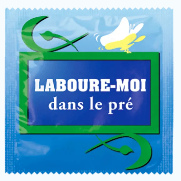 Préservatif Humoristique " Laboure-moi dans le Pré "