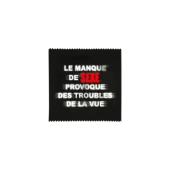 Préservatif Humoristique "Le Manque de Sexe"