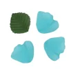 Pétales en Tissu avec Feuilles Turquoise