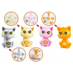 Puzzle 6 pièces - Chat 3D - 4 cm - Couleur Aléatoire