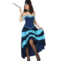 Robe de Cabaret Bleue pour femme - Taille au choix