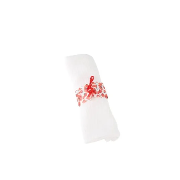 10 Ronds de serviette - Collection Poppy Love