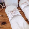 10 Ronds de serviette - Collection Pampas, Fleurs de Coton et Or