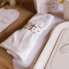 10 Ronds de serviette - Collection Communion Pureté Blanc et Or