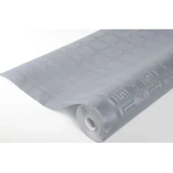 Rouleau de Nappe Damassé Argent - 25 Mètres