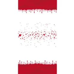 Rouleau de Nappe Damassé - Ensanglanté - 6 Mètres