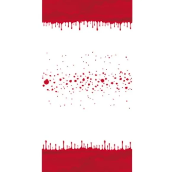 Rouleau de Nappe Damassé - Ensanglanté - 6 Mètres