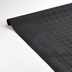 Rouleau de Nappe Damassé Noir 25 m
