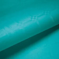 Rouleau de Nappe Damassé Turquoise 25 m