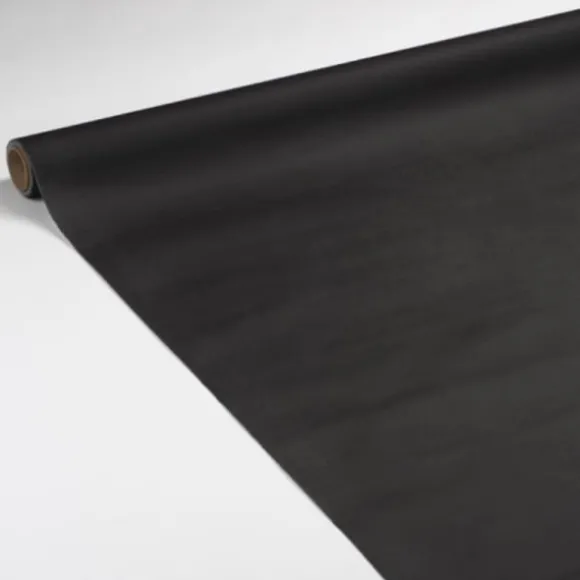 Rouleau de Nappe en Voie Sèche Intissé Noir 10 m