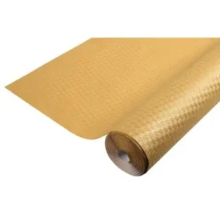 Rouleau de nappe métallisé en papier gaufré - 120 cm x 20 m - Couleur au choix