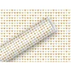 Rouleau de papier cadeau - 1,5 x 0,7 m - Petits Cœurs en Or