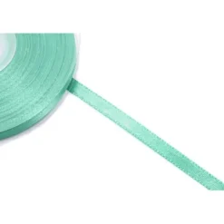 Rouleau de ruban en satin - 12 mm x 25 m - Couleur Blanc