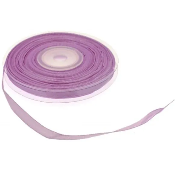 Rouleau de ruban en satin - 12 mm x 25 m - Couleur Blanc