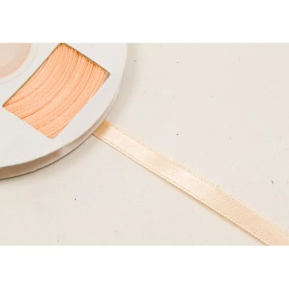 Rouleau de ruban en satin - 12 mm x 25 m - Couleur Blanc